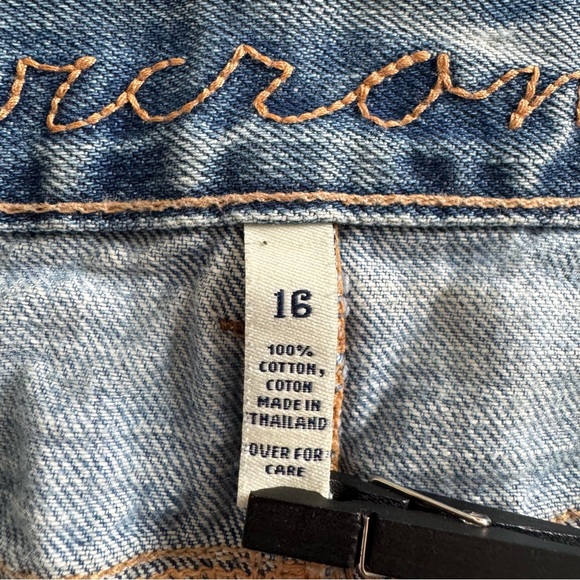 Abercrombie and Fitch Authentic Vintage Kids Denim Mini Skirt - Size 16 - Picture 6 of 12